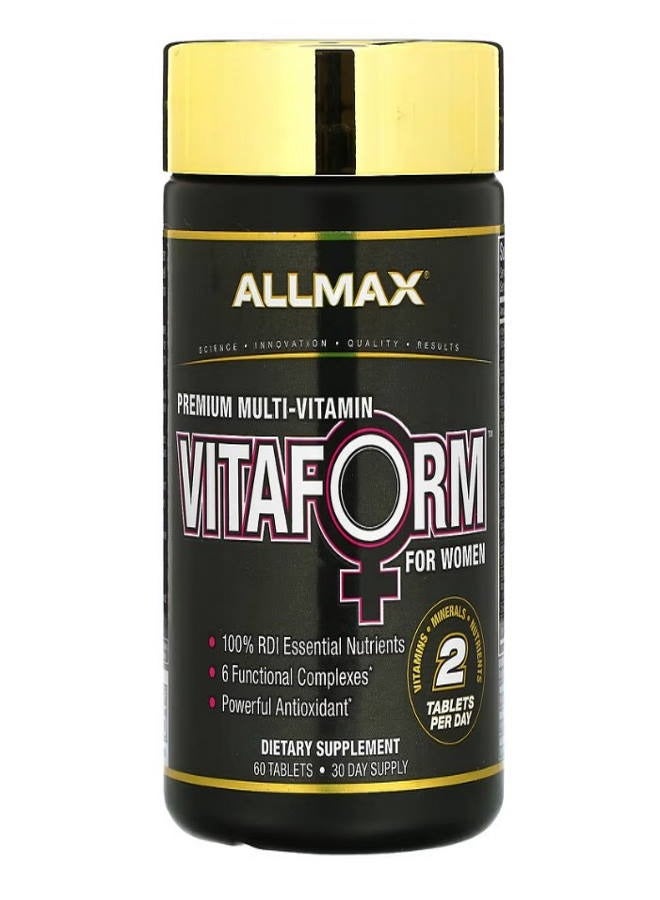 Allmax Vitaform Premium Multi Vitamin For Women 60 Tablets - Image 1