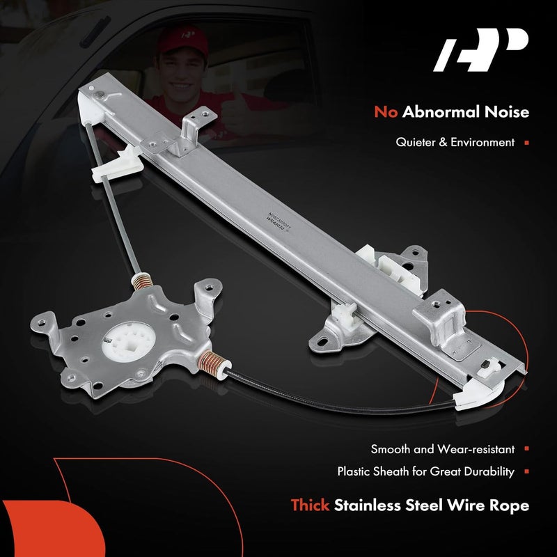 A-Premium Electric Power Window Regulator Without Motor for Mitsubishi Lancer 2003-2007, Rear Right Passenger Side - Image 5