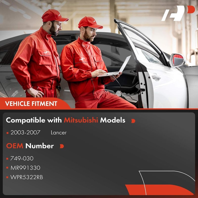 A-Premium Electric Power Window Regulator Without Motor for Mitsubishi Lancer 2003-2007, Rear Right Passenger Side - Image 2