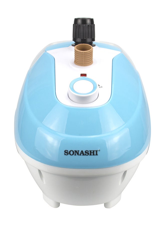 SONASHI Garment Steamer - Suitable for All Fabrics | Automatic Re-Start and Double Safety System | Big Water Tank with Overheat Protection | Continuous Working 40 MINs 1.3 L 1700 W SGS-321 Blue - Image 4