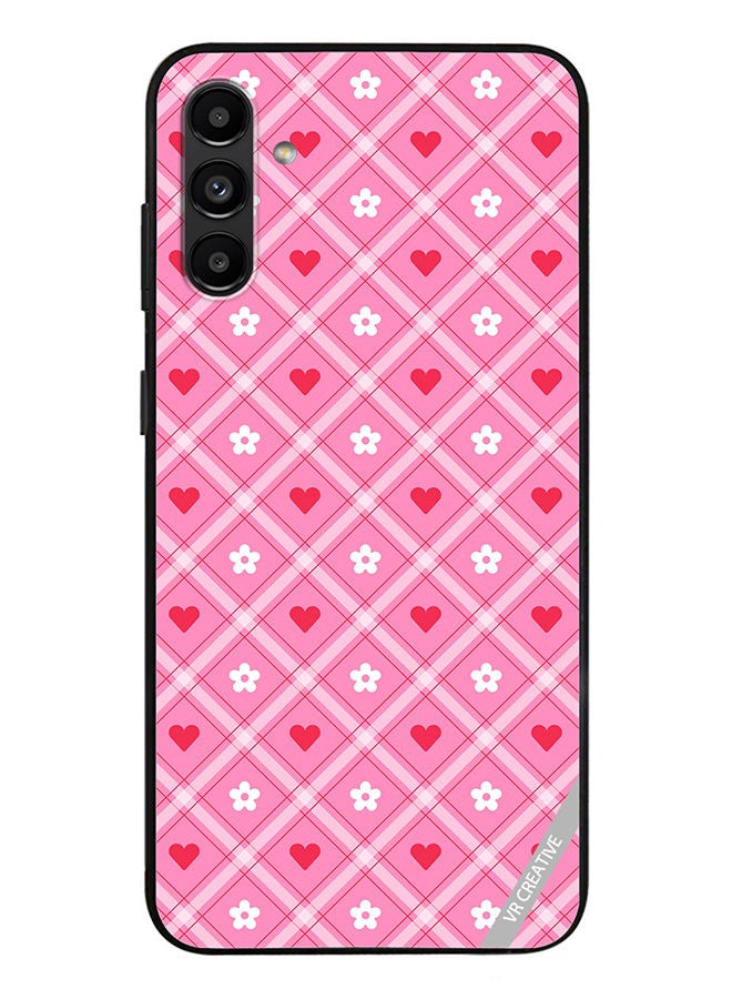 VR CREATIVE Protective Case Cover For Samsung Galaxy A13 5G Cute Heart Love Daisy Flower Design Multicolour - Image 1