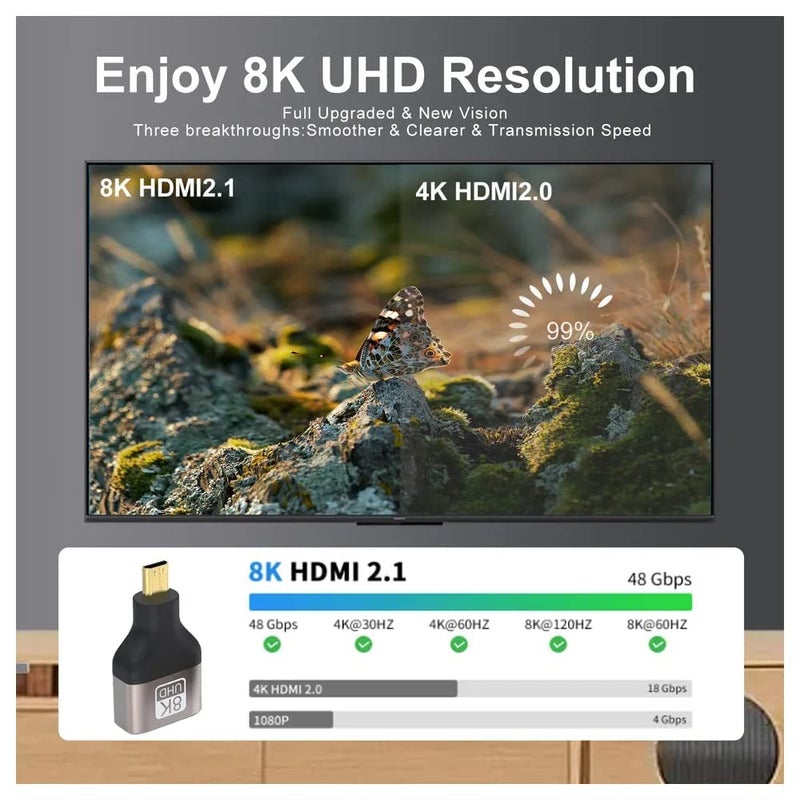 Tobo HDMI Extend Adapter Converter HDMI Male to HDMI Female L Shape for HDTV/Home Theater/DVD Player/HDMI Devices(HDMI to L HDMI) - TD-503H - Image 5