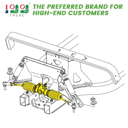 10L0L Golf Cart Steering Gear Box Assembly Steering Rack Pinion Fits Club Car Precedent/Onward/Tempo 2004-Up 1022886-01 103679701 - Image 2