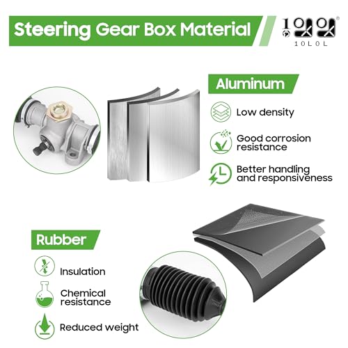 10L0L Golf Cart Steering Gear Box Assembly Steering Rack Pinion Fits Club Car Precedent/Onward/Tempo 2004-Up 1022886-01 103679701 - Image 4