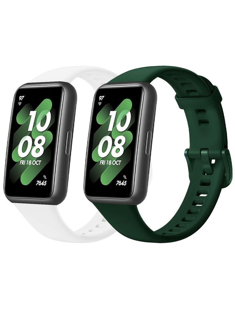 CATANES 2 Pack Of Huawei Band 7 Watch Band for Men Women Sport Watch Strap Lightweight Silicone Replacement Band Multicolour 2 - Image 3