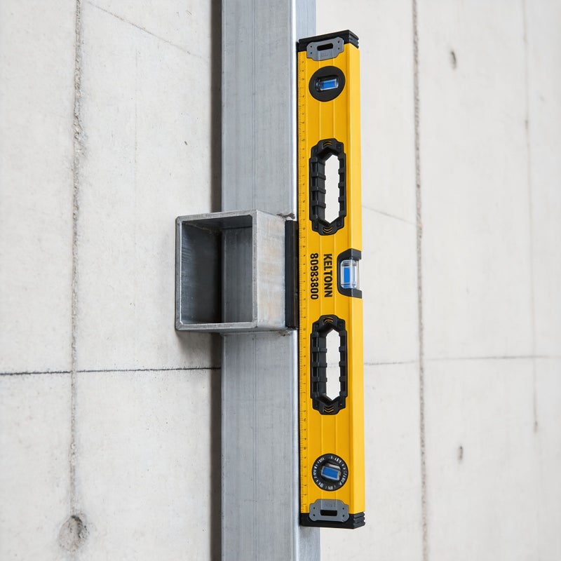 Professional Magnetic Spirit Level Heavy Duty Three Bubble Anti Fall Level with 800mm Range Vial 45 90 180 Degree High Accuracy Level Tool for Woodworking Building Site Use - Image 3
