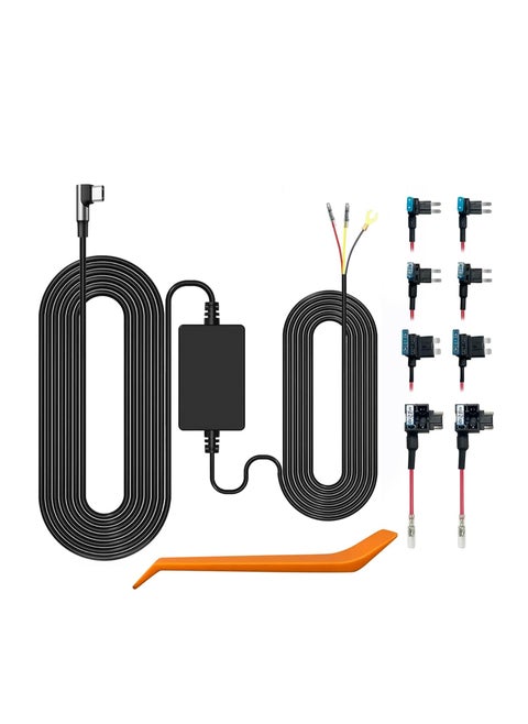 Hardwire Kit for Wolfbox Series Dash Cam Type USB C Power Port 24 Hour Parking Monitoring