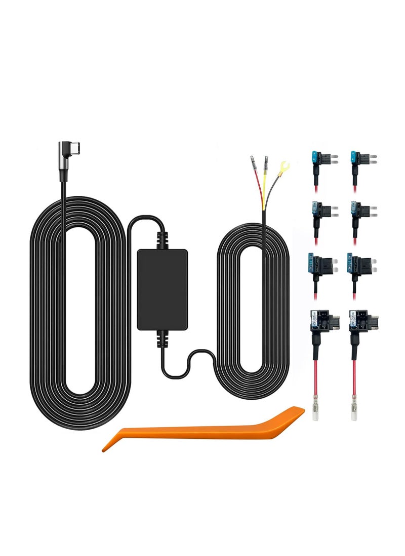 WOLFBOX - Hardwire Kit for Wolfbox Series Dash Cam Type USB C Power Port 24 Hour Parking Monitoring - Image 1