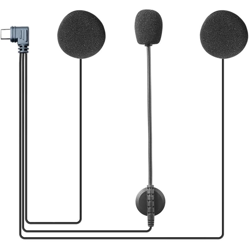 EJEAS Helmet Bluetooth Headset Headphone Accessory with Noise Cancellation Specially for V6PRO Motorcycle Helmet Bluetooth Intercom - Image 1