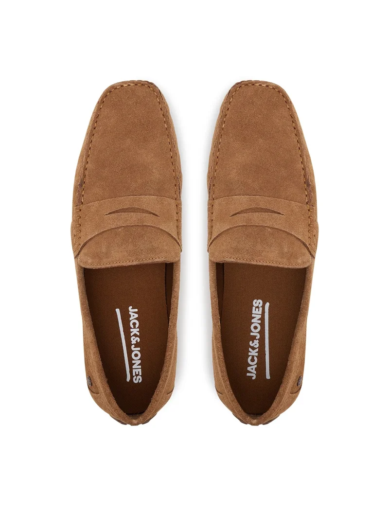 JACK & JONES brown Jensen Suede Loafers for Men | Best Price UAE
