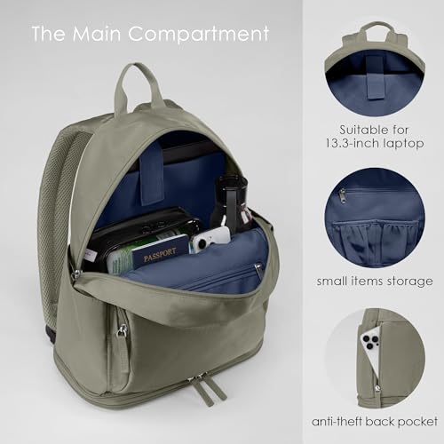 Uselike Gym Backpack for Women Men, Lightweight Gym Bag with Shoe Compartment, Waterproof Workout Backpack with Wet Pocket - Image 5