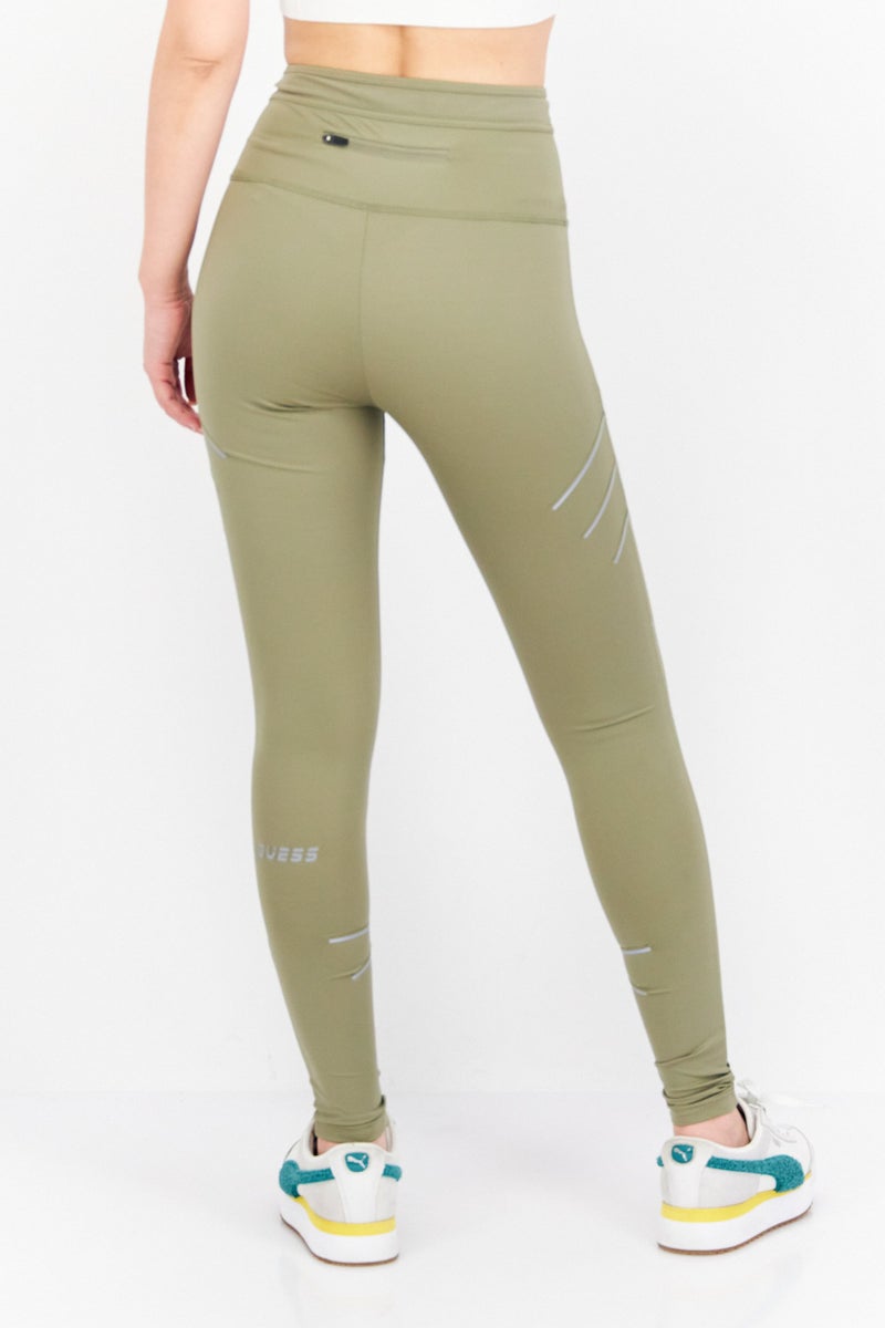 GUESS Women Sportswear Fit Training Leggings, Olive - Image 2
