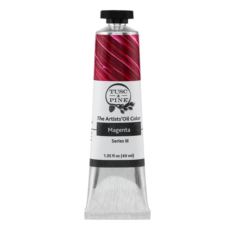 Tusc & Pine Tusc Pine Artist Oil Paint Magenta 40 ml NonYellowing Rich Creamy Consistency Maximum Pigment Load Small Batch Milled Oil Paints Made in the USA for Professional Artists - Image 2