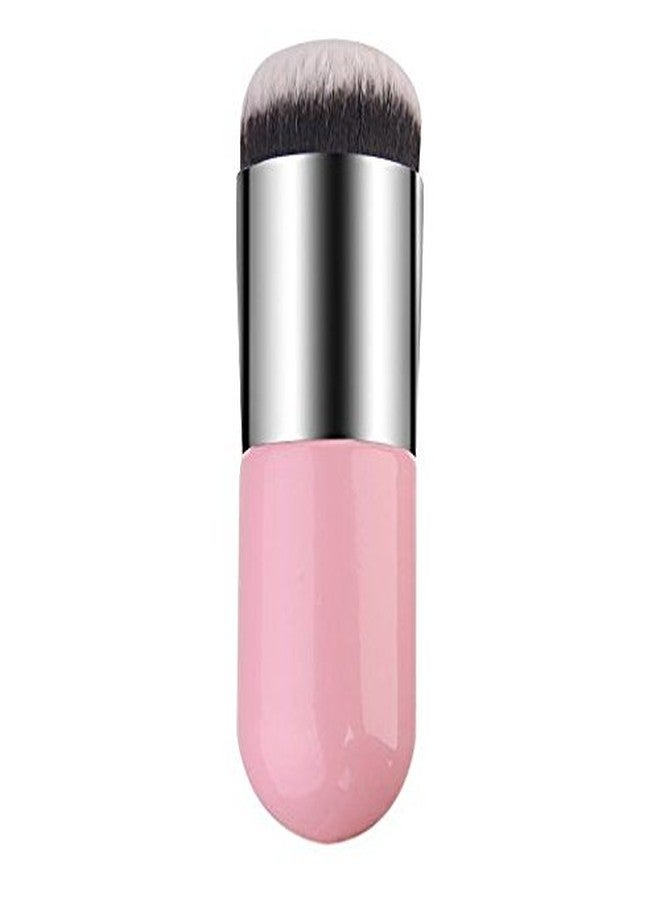 Gugzy Makeup Cosmetic Face Powder Blush Brush (Pink Silver) - Image 1