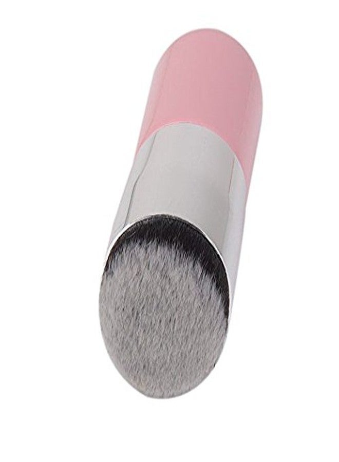 Gugzy Makeup Cosmetic Face Powder Blush Brush (Pink Silver) - Image 2
