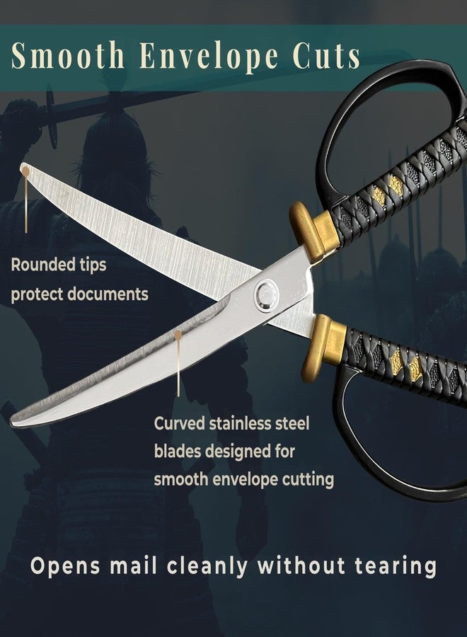 Wablade Japanese Samurai Katana Sword Shape Scissors 7.3 inch Made in JAPAN (Tokugawa Ieyasu) - Image 3