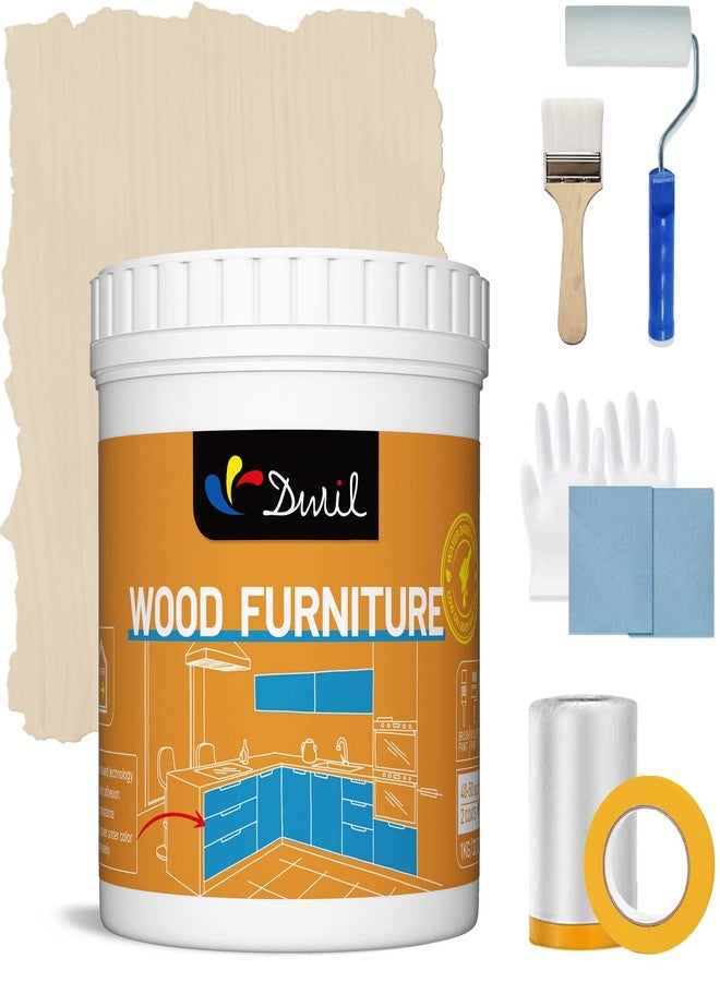 DWIL Acrylic Wood Paint for Furniture - Semi-Gloss Paint Suitable for Wood Surface Renovation, Water-Based All match Paint, Non-Toxic & Odorless, Eco-Friendly & Healthy (32OZ, Amber) - Image 1