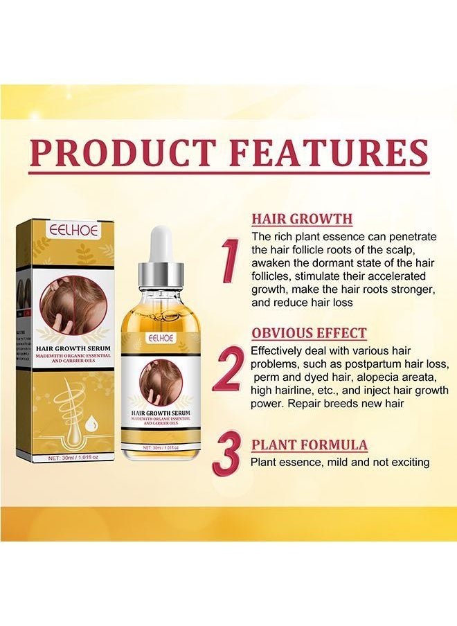 EELHOE - Garlic Hair Nutrient Solution To Prevent And Nourish Scalp Hair Growth Solution 30ml - Image 1