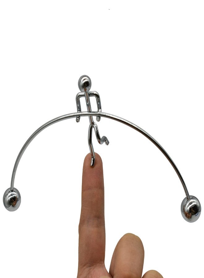Maydahui Balance Physics Toy Desk Kinetic Weightlifter Steel Man Decompressive Science for Home Office Art Decor - Image 4