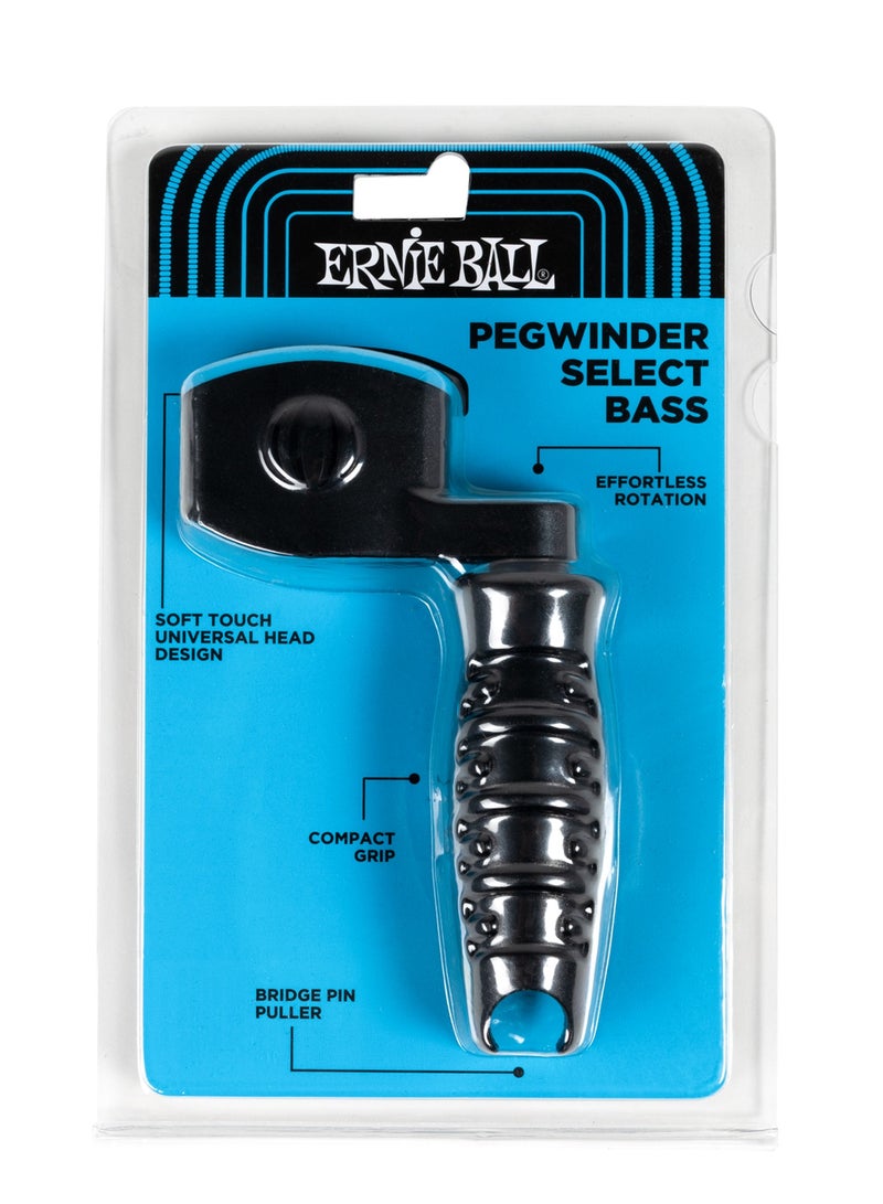 Ernie Ball Pegwinder Select Bass | P09611 | Precision Molded | Non-Abrasive Peghead | Bridge Pin Puller