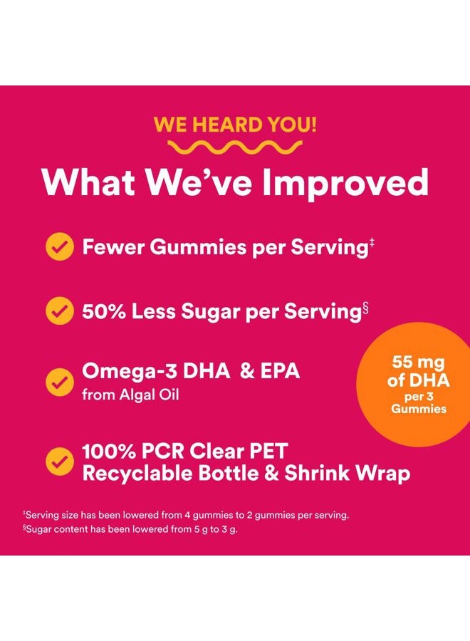 SmartyPants Women's Multivitamin Gummies - Improved Formula: Omega 3 (DHA/EPA), Methylfolate, CoQ10, Vitamin D3, C, Vitamin B12, B6, A, K & Zinc, Inositol, Gluten Free, 120 Count (40 Day Supply) - Image 3