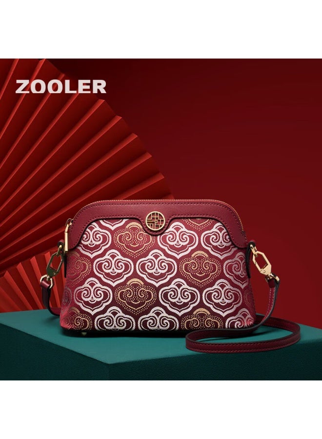 ZOOLER Zhuer Handbag, Women's New Chinese-style Zhuang Brocade National Style Ladies Bag, Crossbody Bag, Women's Mom Bag, Birthday Gift - Image 2