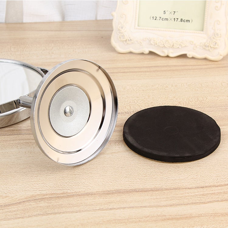 Manufacturer Makeup Mirror Desktop Double-Sided Mirror New Stainless Steel European High-Definition Metal Makeup Mirror Makeup Mirror - Image 4
