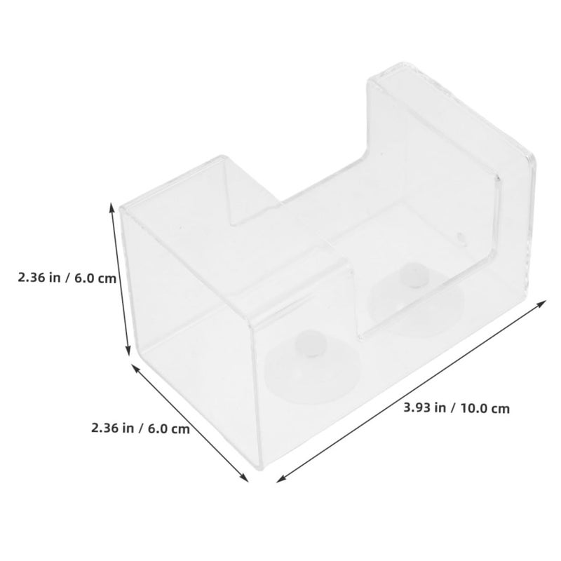 Large Square Aquarium Fish Food Dispenser Tube with Suction Cup Anti Scattering Feeding Tool - Image 3