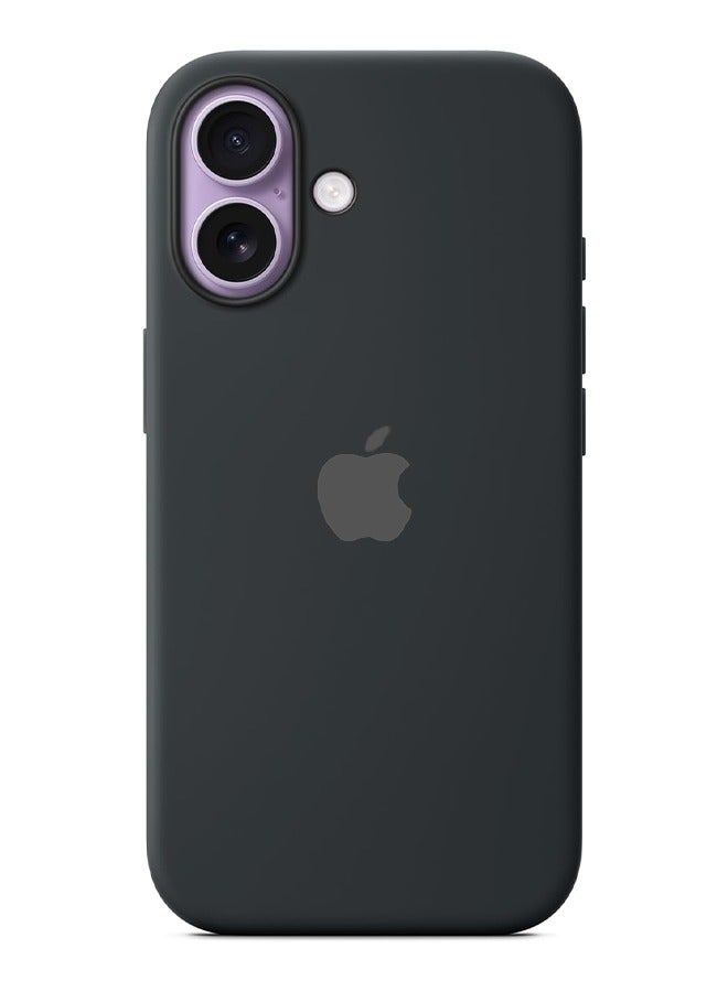 KASTWAVE iPhone 17 Silicone Case Cover, Liquid Gel Soft Ultra Slim Shockproof Back Cover Full Body Protection, Easy To Disassemble - Black - Image 1