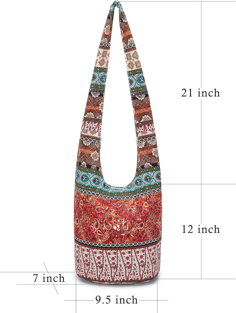 Coton Pose Women Shoulder Handbags Fashion canvas Hippie Crossbody Bags Bohemian Animal Prints Hobo Bags - Image 1