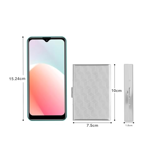 Stealodeal 10 Slot RFID Block Pattern Metal Credit Debit Card Holder Case Wallet for Men and Women - Image 2
