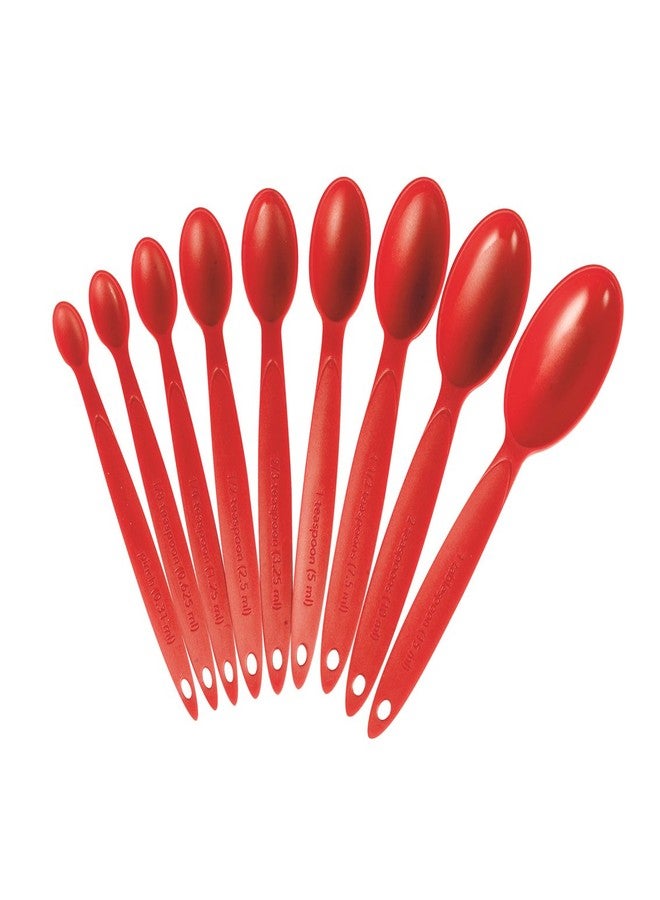 Cuisipro Red Measuring Spoon, Set of 9 - Image 1