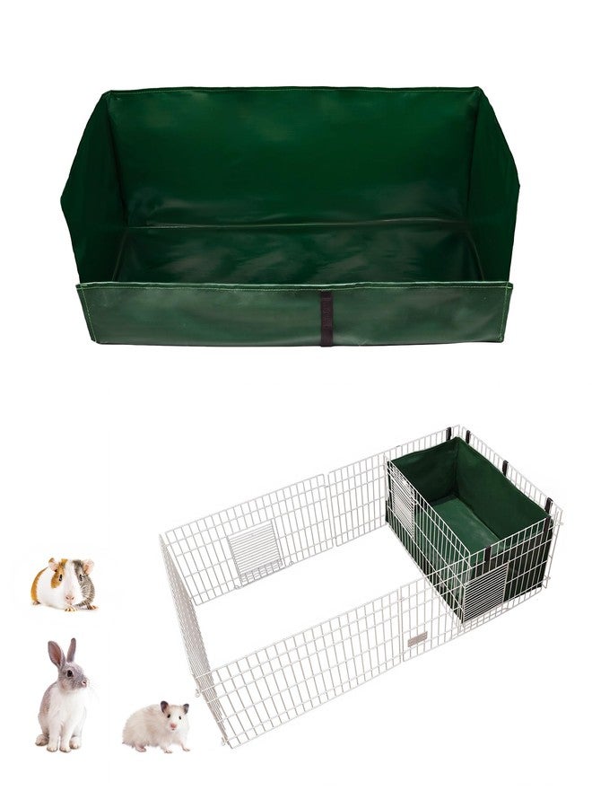 GINIDEAR Guinea Pig Cage Liner, for Midwest Cage Kitchen 24"X13" Litter Box & Hay Feedder for Guinea Pig Rabbits Hamsters Hedgehogs Ferrets and Other Small Animals. Green - Image 1