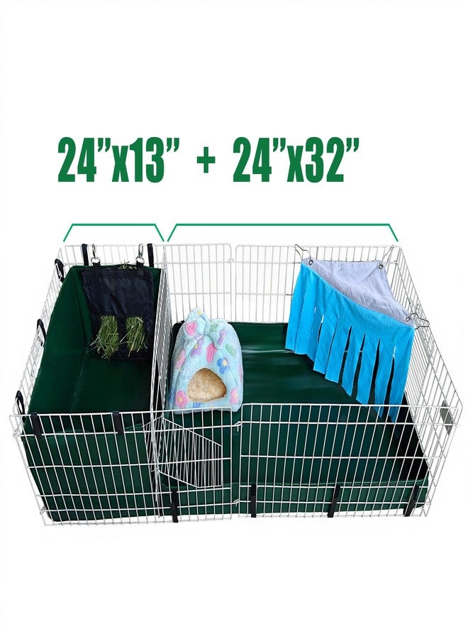 GINIDEAR Guinea Pig Cage Liner, for Midwest Cage Kitchen 24"X13" Litter Box & Hay Feedder for Guinea Pig Rabbits Hamsters Hedgehogs Ferrets and Other Small Animals. Green - Image 5