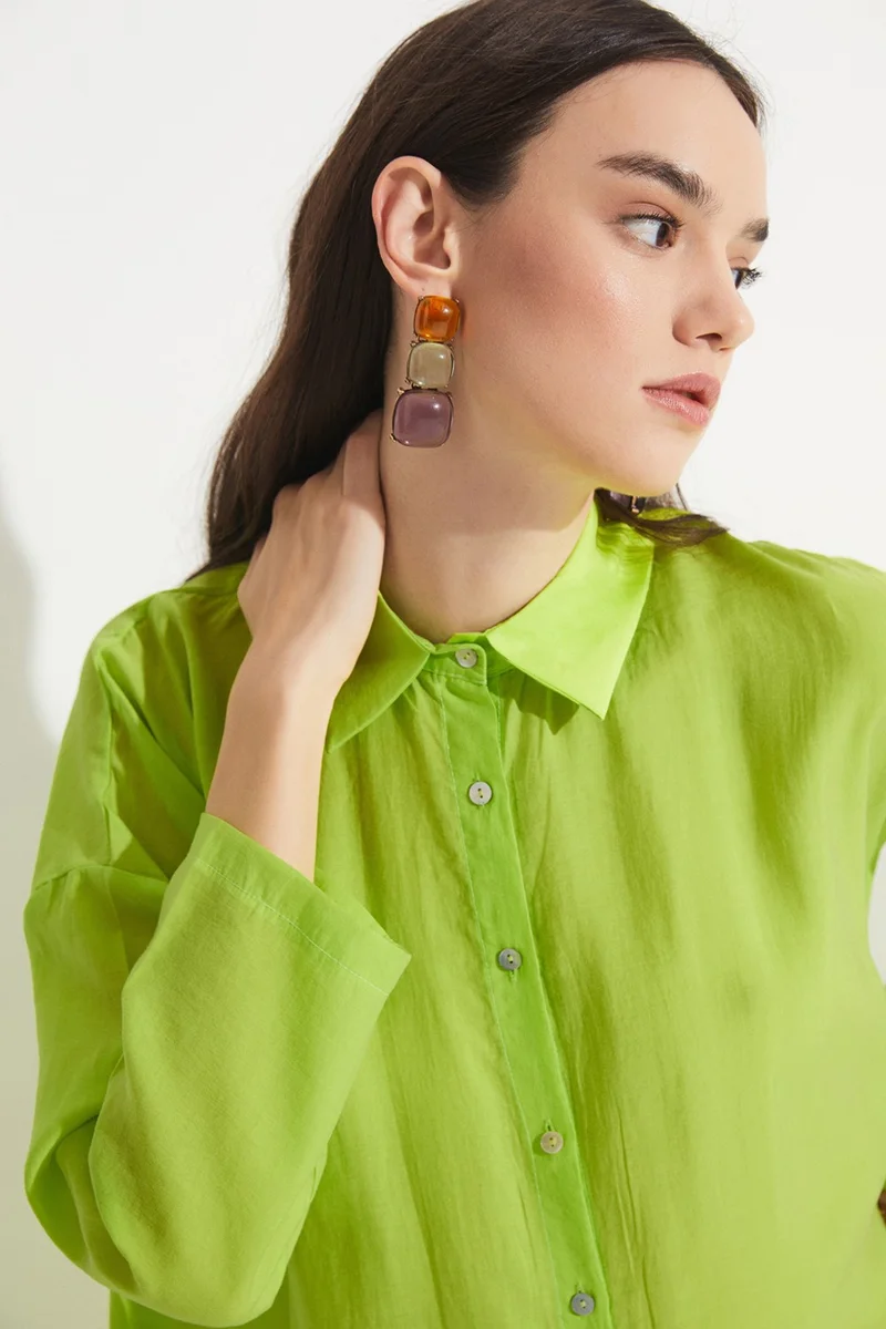 جون Women's Exclusive Straight Cut Modal Blend Shirt