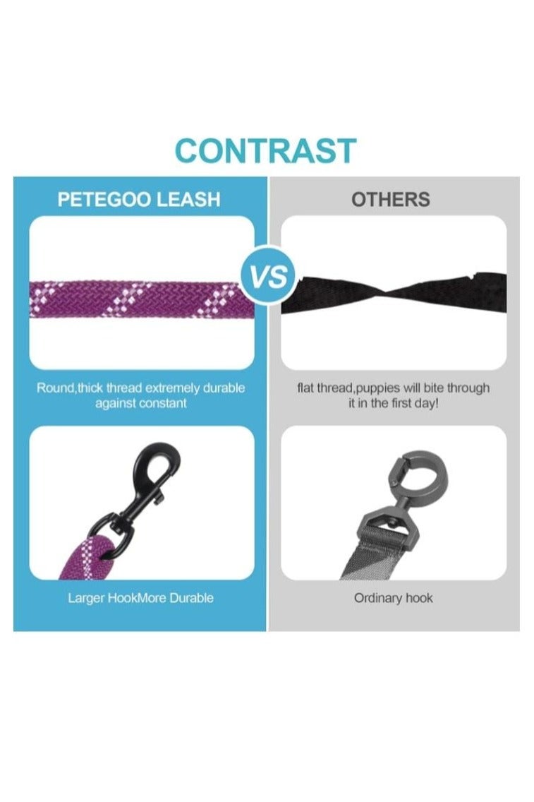 Heavy-Duty Reflective Dog Leash – Secure, Stylish & Comfortable for Active Pets Dubai Dogs Accessories - Image 5