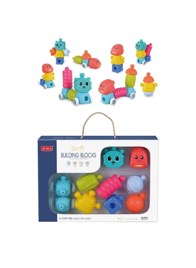 Stem 10PCS Soft Building Blocks – Ages 6M+ - Image 3