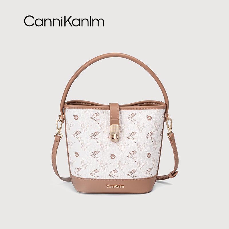 Cannikanlm Pegasus Satchel Bucket Bag Women'S High-End Texture Foreign Style Commuter Shoulder Crossbody Bag - Image 1