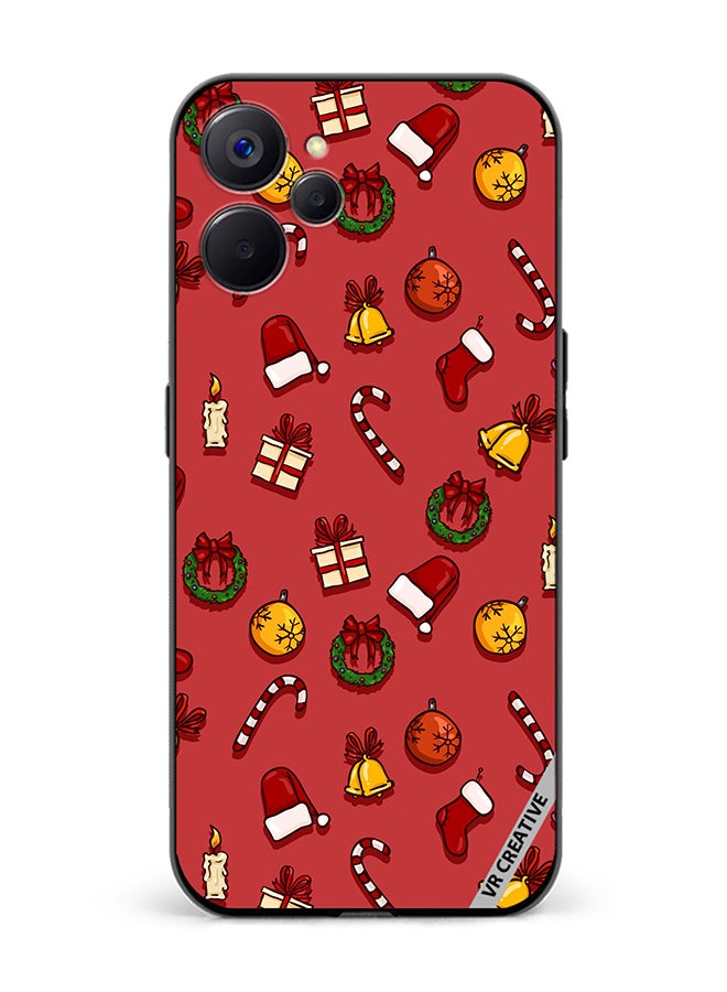 VR CREATIVE Protective Case Cover For Realme 10 5G Christmas Symbols Design Multicolour - Image 1