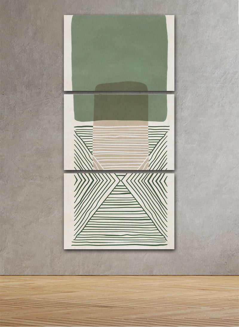 Marktna Decorative Wall Art Painting With an Abstract Design 3 Pieces Size 120x60cm - Image 1