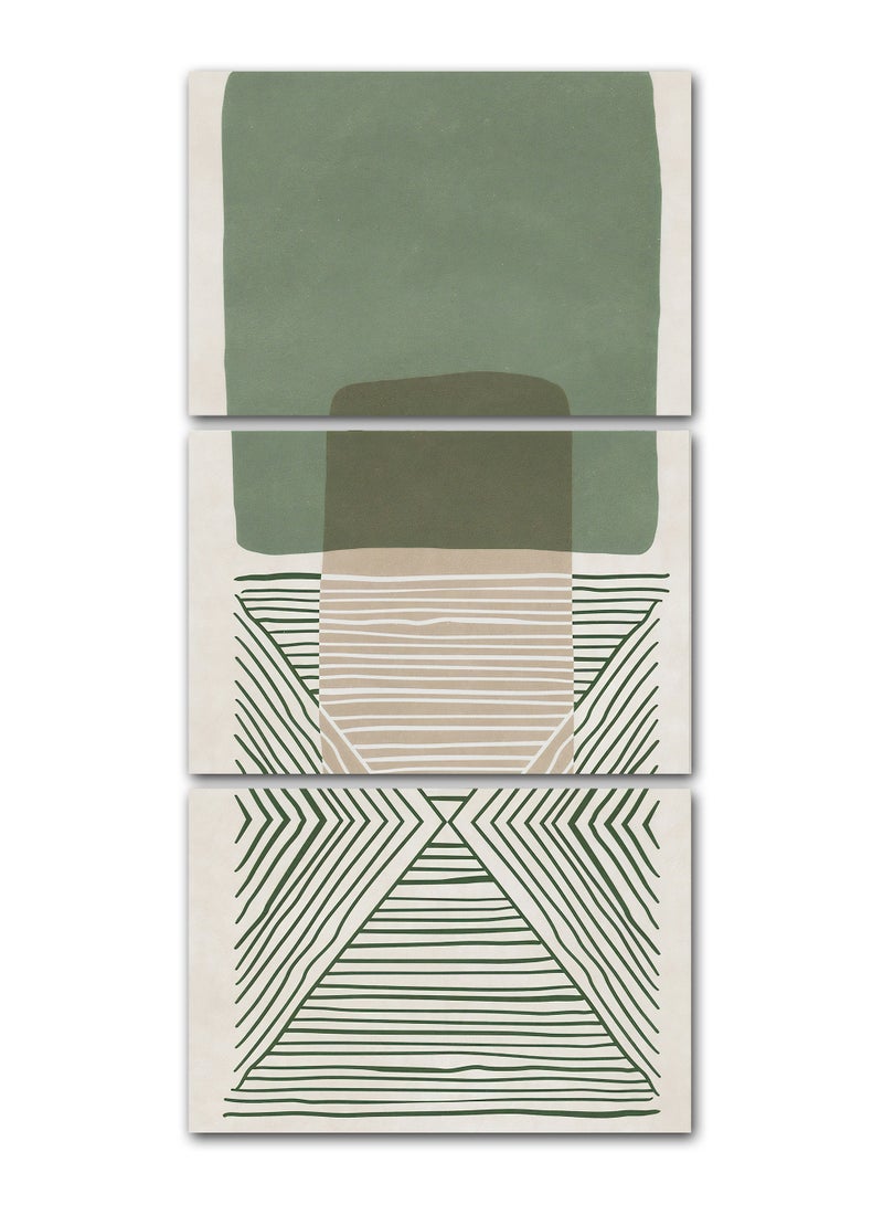 Marktna Decorative Wall Art Painting With an Abstract Design 3 Pieces Size 120x60cm - Image 2