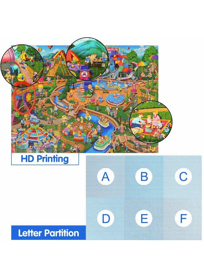 Becko US Jigsaw Puzzles 500 Pieces Puzzles for Adults 500 Piece Puzzles for Adults (Theme Park) - Image 5