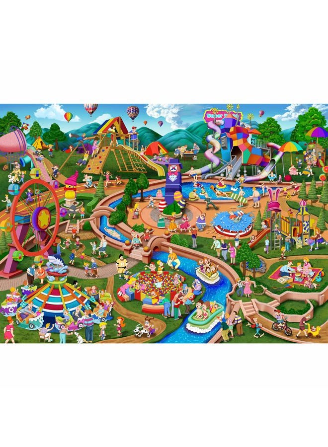 Becko US Jigsaw Puzzles 500 Pieces Puzzles for Adults 500 Piece Puzzles for Adults (Theme Park) - Image 1
