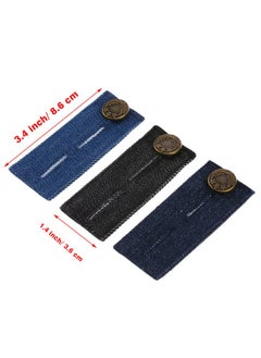 9 Pieces Waist Extender With Metal Button For Pants, Jeans, Trousers And Skirt (Black, Blue And Deep Blue) - pzsku/ZA4910D721BE651163B05Z/45/_/1734347967/720fed1d-32a4-4b3e-9370-a44e0a175bc4