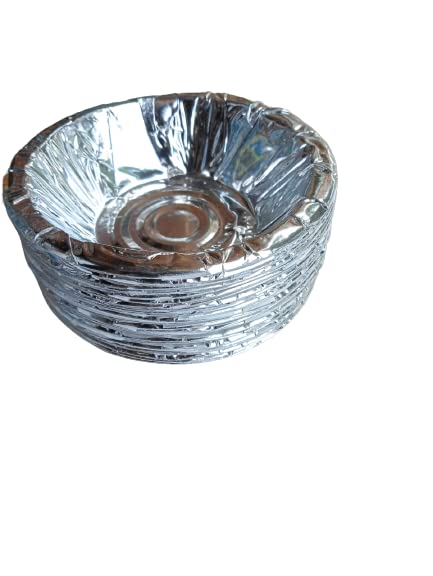 Hookcart Paper Bowls Disposable for Party Donas Serving Bowl Silver Pack of 100 - Image 2