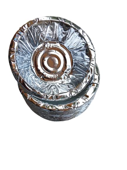 Hookcart Paper Bowls Disposable for Party Donas Serving Bowl Silver Pack of 100 - Image 1