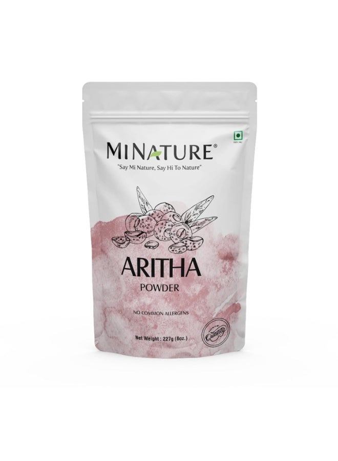 ميناتور مسحوق أريثا/ريثا من مي نيتشر | جوز الصابون سابيندوس موكوروسي لشعر حريري | للعناية بالشعر بالأعشاب | طبيعي بدون مواد حافظة أو إضافات | بلسم للشعر يُضفي لمعانًا | ٢٢٧ غرامًا - Image 1