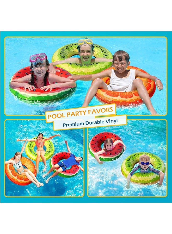 Pool Floats Kids,  Inflatable Fruits Swim Tubes Rings , Summer Pool Floaties for Kids Adults Swimming Float Toy Hawaiian Party Beach Water Fun Game(80#) - Image 3