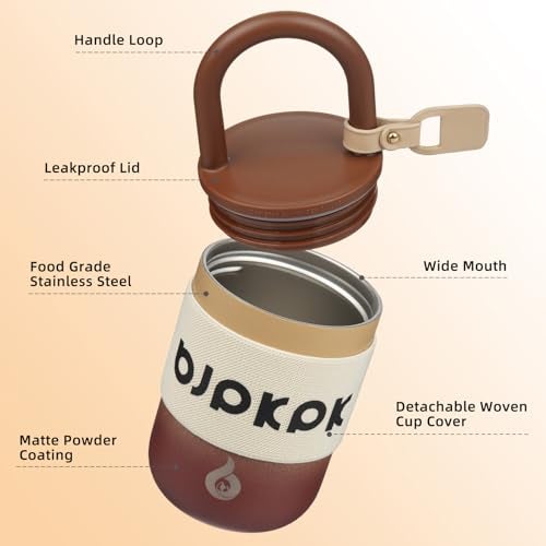 BJPKPK 10oz Insulated Stainless Steel Loop Tumbler With Lid And Handle Travel Coffee Mug Thermal CupLatte - Image 3