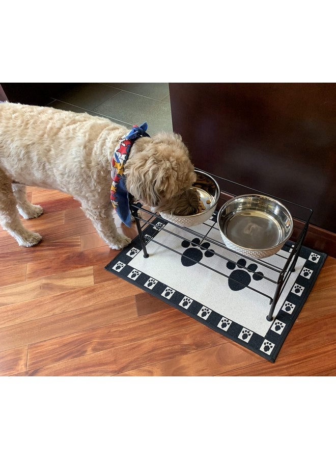 PetRageous 16011 Kona Stainless Steel Non-Slip Dishwasher Safe Dog Bowl 6.5-Cup 8.5-Inch Diameter 2.75-Inch Tall for Large and Extra Large Dogs and Cats, White - Image 4